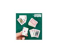 BigBuy Party Juegos de Cartas/Mini baraja de 54 Cartas/Tamaño: 6 x 4 cm