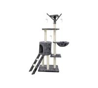 BigBuy Pets Rascador para Gatos Jipsy 79 x 34 x 138 cm Gris Sisal Ø 7 cm