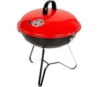BigBuy Productos Deportivos Barbacoa Portátil Aktive Rojo 36 x 44 x 36 cm Ø 36 cm Metal esmaltado