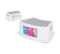 BigBuy S2207085 Taburete Step for My Baby Plástico, Blanco, 33 X 24 X 13 Cm