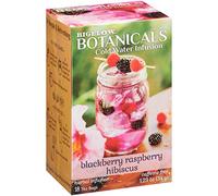 Bigelow Botanicals Cold Water Infusion - Té de hierbas con sabor a mora y frambuesa, frambuesa, 18 unidades (6 unidades), 108 bolsas de té