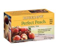 Bigelow Tea Perfect Peach - Té de hierbas de melocotón, cajas de 20 unidades (paquete de 6)
