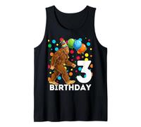 Bigfoot 3er Cumpleaños Sasquatch Loving Camiseta sin Mangas