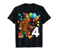 Bigfoot 4º cumpleaños Sasquatch Loving Camiseta