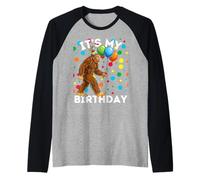 Bigfoot 5º cumpleaños Sasquatch Loving Camiseta Manga Raglan
