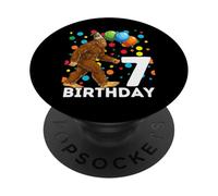 Bigfoot 7º cumpleaños Sasquatch Loving PopSockets PopGrip Adhesivo