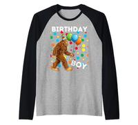 Bigfoot 8º cumpleaños Sasquatch Loving Camiseta Manga Raglan