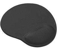 Trust Bigfoot Alfombrilla Ratón Ergonómica, Reposamuñecas de Gel, Negro