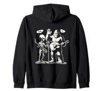 Bigfoot Alien Bruh Hi Music Jam Session Sudadera con Capucha