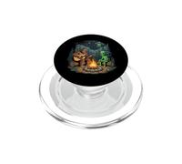 Bigfoot & Alien by The Campfire - Divertido Campamento Novedad Camping PopSockets PopGrip para MagSafe