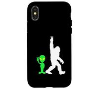 Bigfoot & Alien Conspiracy Theory Bigfoot & Alien Carcasa para iPhone X/XS