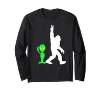 Bigfoot & Alien Conspiracy Theory Bigfoot & Alien Manga Larga