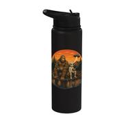 Bigfoot Alien Fishing Buddies UFO Lake Adventure Stainless Steel Insulated Water Bottle