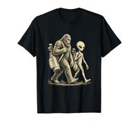 Bigfoot Alien Golf Team Divertido Golfista Paranormal Clásico Diversión Camiseta