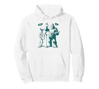 Bigfoot & Alien Mandolina y Tambor de Mano 67 Meme Divertido de Seis Siete Sudadera con Capucha