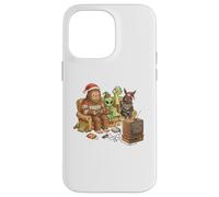Bigfoot Alien Nessie Mothman Retro Gaming Christmas Party Carcasa para iPhone 14 Pro MAX