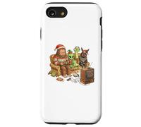 Bigfoot Alien Nessie Mothman Retro Gaming Christmas Party Carcasa para iPhone SE (2020) / 7/8