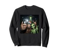 Bigfoot Alien OVNI Selfie Sasquatch Bosque Criptido Paranormal Sudadera