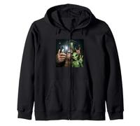 Bigfoot Alien OVNI Selfie Sasquatch Bosque Criptido Paranormal Sudadera con Capucha