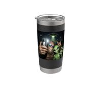 Bigfoot Alien OVNI Selfie Sasquatch Bosque Criptido Paranormal Vaso térmico de acero inoxidable de doble pared