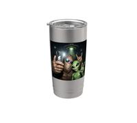 Bigfoot Alien OVNI Selfie Sasquatch Bosque Criptido Paranormal Vaso térmico de acero inoxidable de doble pared