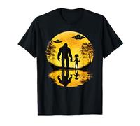 Bigfoot Alien OVNIS Nave Espacial Luna Sasquatch Creyentes Hombres Camiseta
