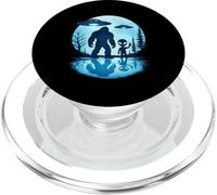 Bigfoot Alien OVNIS Nave Espacial Luna Sasquatch Creyentes Hombres PopSockets PopGrip para MagSafe