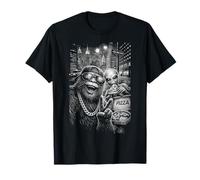 Bigfoot Alien Pizza Divertido Sasquatch UFO Cryptid Camiseta