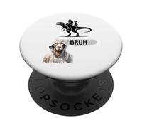 Bigfoot & Alien Riding T-Rex, Camel Dice Bruh PopSockets PopGrip Adhesivo