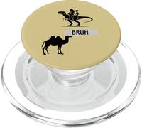 Bigfoot & Alien Riding T-Rex, Camel Dice Bruh PopSockets PopGrip para MagSafe