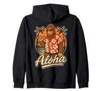 Bigfoot Aloha Hawaiian Sunset Vacaciones Sasquatch Tropical Sudadera con Capucha
