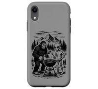 Bigfoot and Alien BBQ UFO Grill Picnic Carcasa para iPhone XR