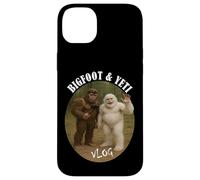 Bigfoot and Friend vlog Funny camping hiking selfie stick Carcasa para iPhone 14 Plus