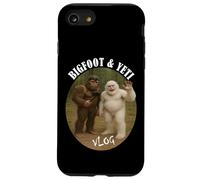Bigfoot and Friend vlog Funny camping hiking selfie stick Carcasa para iPhone SE (2020) / 7 / 8