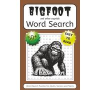 Bigfoot and Other Cryptids Word Search Puzzle Book: Word Search Puzzles with Easy to Read Print about Bigfoot, Cryptids, Folklore and More | 6 x 9 ... | Gift for Vacations, Holidays and Free Times