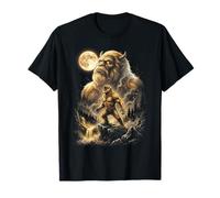 Bigfoot Aullando a la Luna Meme Sasquatch Camiseta