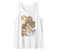Bigfoot Aullando a la Luna Meme Sasquatch Camiseta sin Mangas
