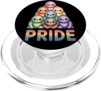 Bigfoot Bandera del Orgullo Gay Arco Iris Desfile Mes aliado Sasquatch PopSockets PopGrip para MagSafe