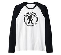 Bigfoot Beer Drinking Club Divertido Sasquatch Believer Camping Camiseta Manga Raglan