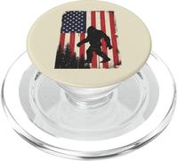 Bigfoot Big Foot Bandera Estadounidense Sasquatch 4 de Julio Merica PopSockets PopGrip para MagSafe