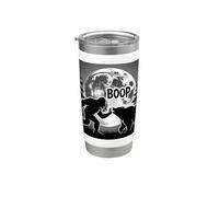 Bigfoot Boop y oso en el bosque Vaso térmico de acero inoxidable de doble pared