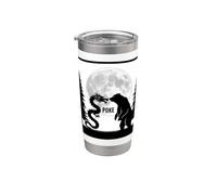 Bigfoot Boop y oso en el bosque Vaso térmico de acero inoxidable de doble pared
