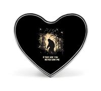 Bigfoot - Broches de solapa esmaltados con diseño de corazón con texto en inglés "If They Ask You Never Saw Me", para mochila, insignia, joyería, estética, chaquetas, sombreros, decoración artística