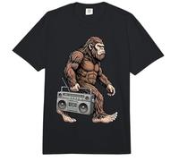 Bigfoot Carry Boombox Sasquatch Retro Music Hip Hop 80s Comfort Colors Adult Heavyweight T-Shirt