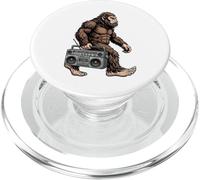 Bigfoot Carry Boombox Sasquatch Retro Music Hip Hop 80s PopSockets PopGrip para MagSafe