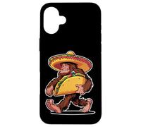 Bigfoot Carrying Taco - Funny Cinco de Mayo Sasquatch tee Carcasa para iPhone 16 Plus