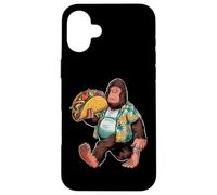 Bigfoot Carrying Taco - Funny Cinco de Mayo Sasquatch tee Carcasa para iPhone 16 Plus