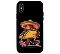 Bigfoot Carrying Taco - Funny Cinco de Mayo Sasquatch tee Carcasa para iPhone X/XS
