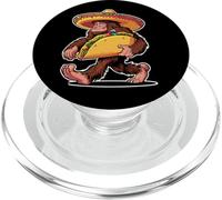 Bigfoot Carrying Taco - Funny Cinco de Mayo Sasquatch tee PopSockets PopGrip para MagSafe