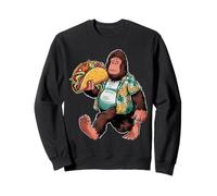 Bigfoot Carrying Taco - Funny Cinco de Mayo Sasquatch tee Sudadera